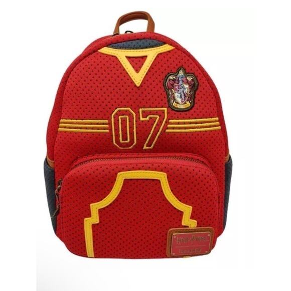 NWT! Loungefly Harry Potter Quidditch Uniform Cosplay Mini Backpack - Picture 1 of 10